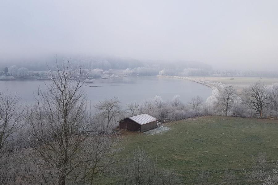 Stille X Weite - Hochwertige Wohnung Mit See-Panorama Kronburg Kültér fotó