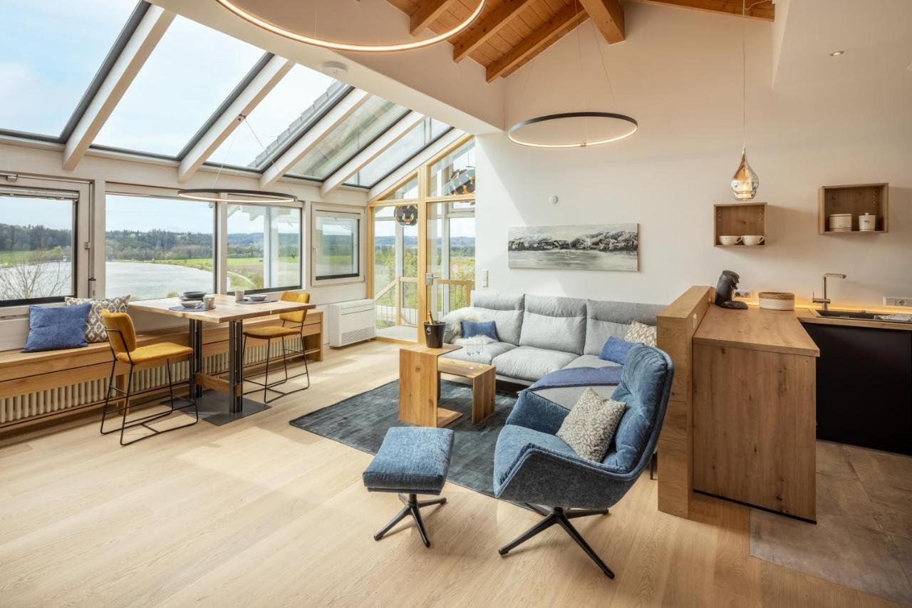 Stille X Weite - Hochwertige Wohnung Mit See-Panorama Kronburg Kültér fotó